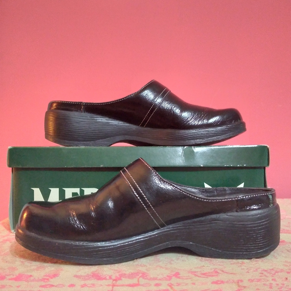 Mephisto Geike Patent Leather Clogs Original Box - 8 - Picture 3 of 7